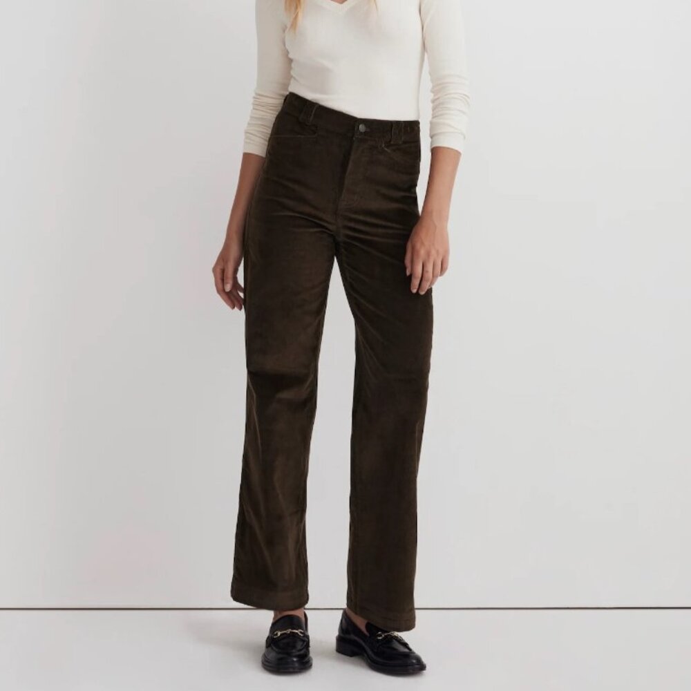 Madewell Emmett 2.0 Wide-Leg Pants in Corduroy 23